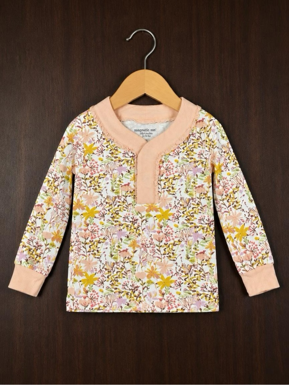 Magnetic Me 12-18 Months Modal Magnetic Long Sleeve Floral Top Woodland Soft